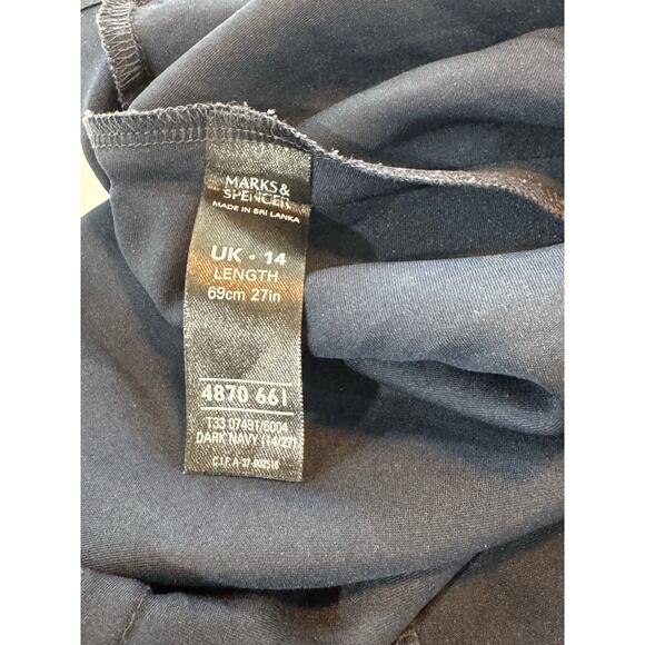 Marks & Spencer Navy Chemise Nightie Nightgown Teddy Dress Lingerie UK 14 US 10 - Picture 4 of 4